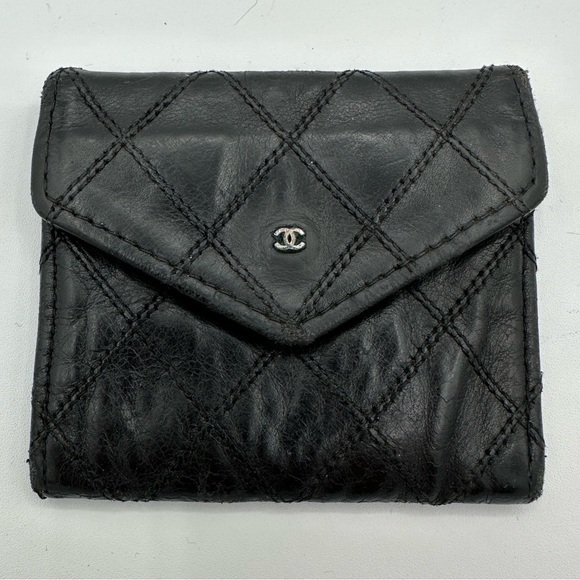 CHANEL Quilted Vintage Coin Pouch